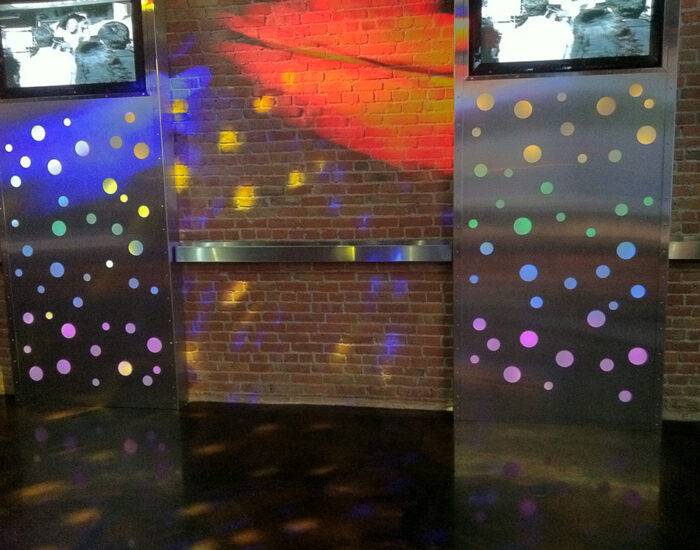 an image of a custom dance floor lighting installation