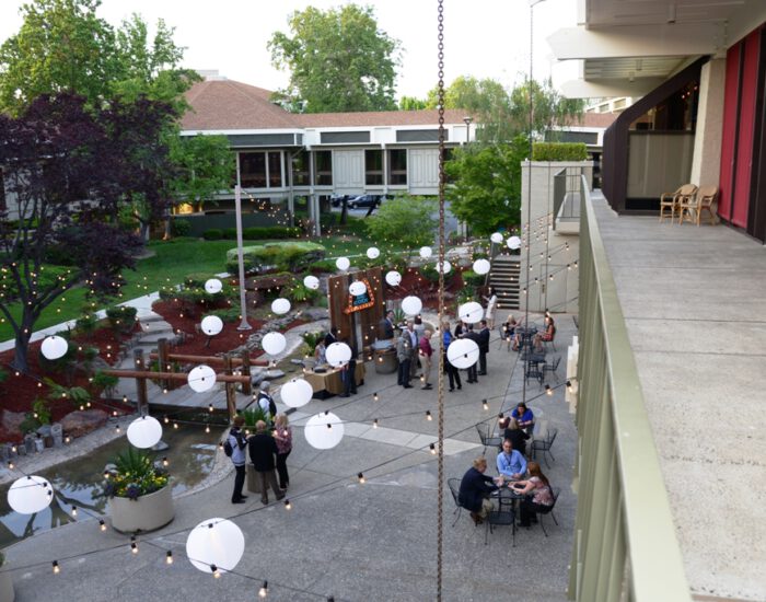 DoubleTree by Hilton Capital Patio Lighting - Daytime