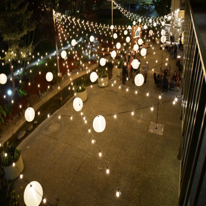 DoubleTree by Hilton Capital Patio Lighting - Nighttime