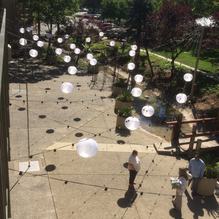 DoubleTree by Hilton Capital Patio Lighting - Daytime